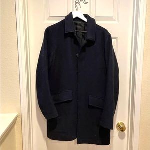 Abercrombie and Fitch Navy Overcoat